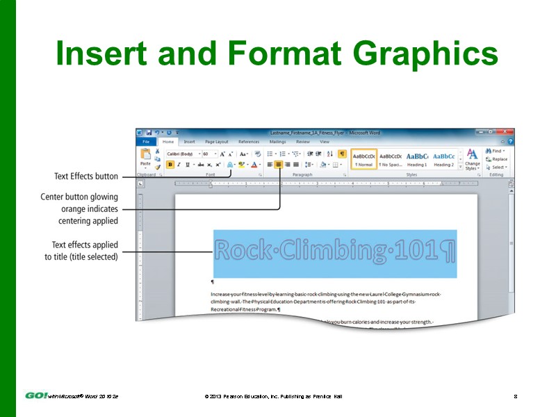 Insert and Format Graphics